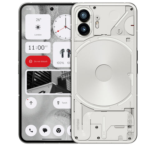 Nothing Phone (2) Dual SIM 5G Smartphone, 12 GB RAM, 256 GB Storage, White