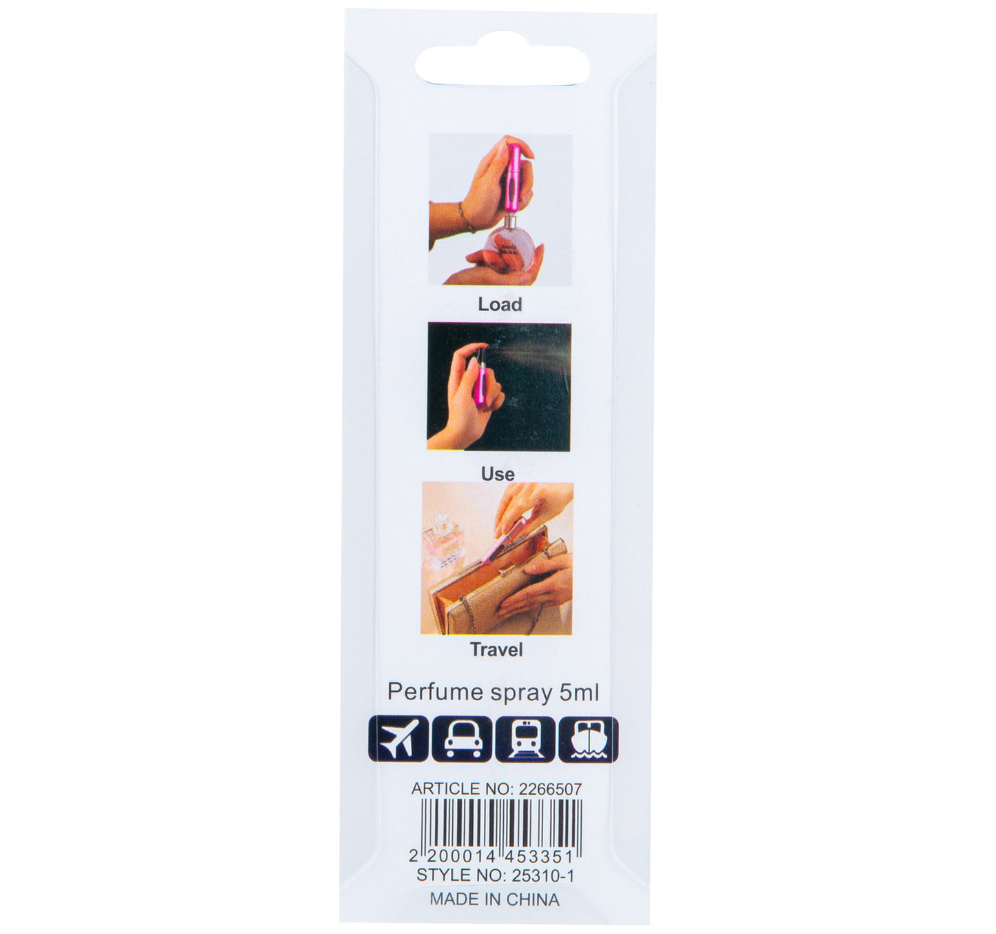 Blsh Perfume Refillable Atomizer Spray Bottle Portable 5ml for Travel Business Trip