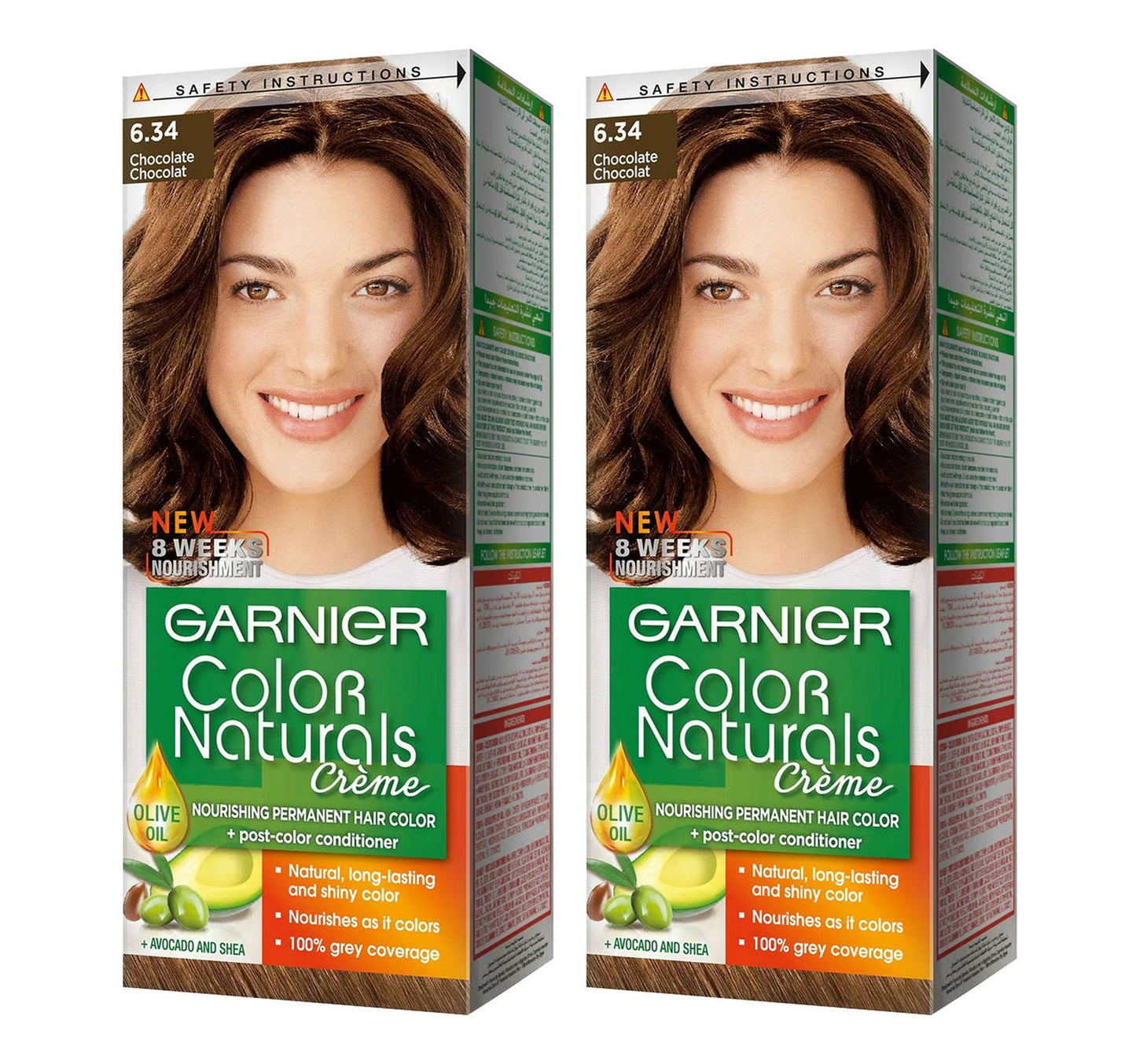 Garnier Color Naturals Creme 6.34 Chocolate Value Pack 2 x 1 pkt