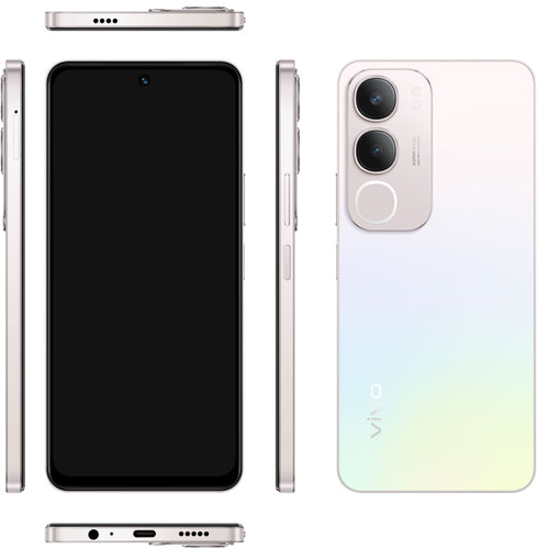 Vivo Y19s Pro 4G Smartphone, 6 GB RAM, 128 GB Storage, Pearl Silver