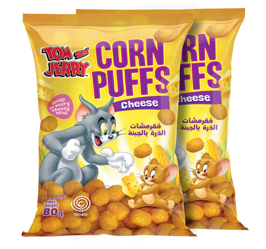 Tom & Jerry Cheese Corn Puffs 2 x 80 g
