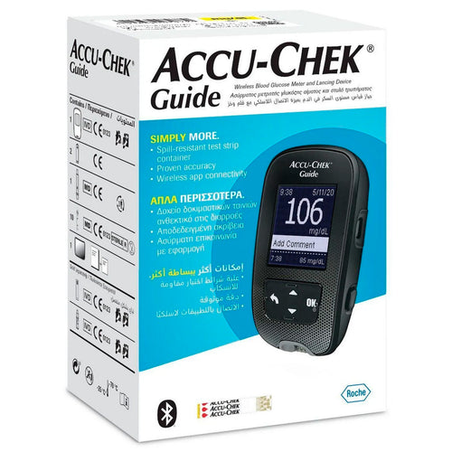 Accu-Chek Guide Blood Glucose Meter + Strip 50s x 2pcs + Lancets 100s