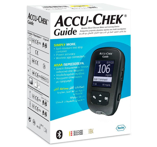 Accu-Chek Guide Blood Glucose Meter + Strip 50s x 2pcs + Lancets 100s