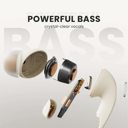 HiFuture FlyBuds4 In-Ear ANC TWS Earbuds, Latte