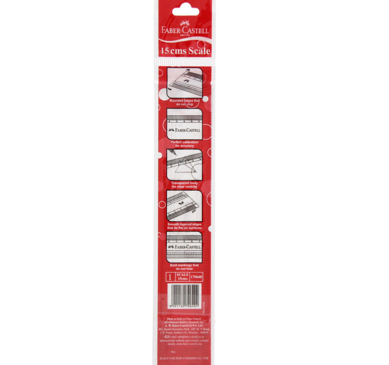 Faber-Castell 15cms Plastic Ruler