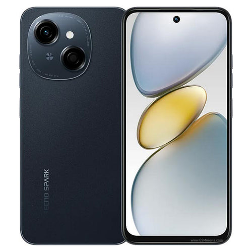 Tecno Spark Go1 LTE Smartphone, 4 GB RAM, 128 GB Storage, Startrail Black, KL4