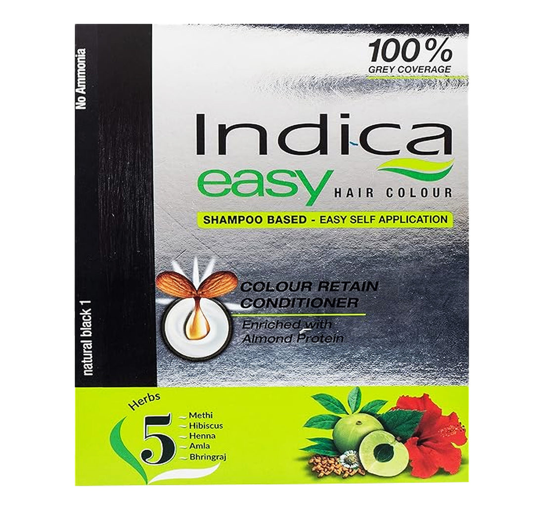 Indica Easy Hair Colour Natural Black 32.5 ml