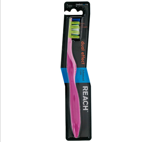 Reach Dual Effect Medium Toothbrush 1 pc