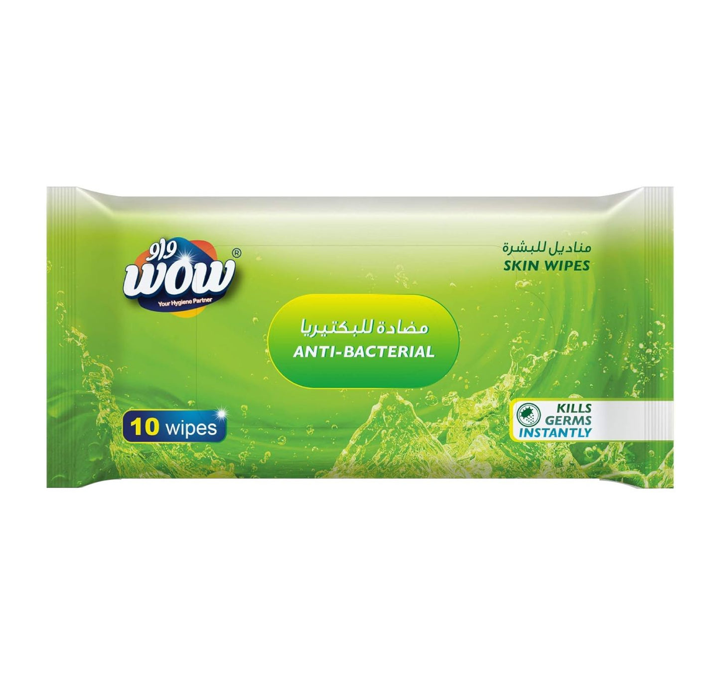 Wow Anti-Bacterial Skin Wipes 10 pcs