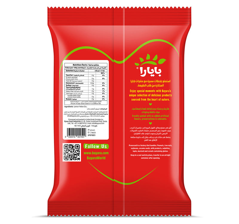 Bayara Lemon Yellow Dry 100 g