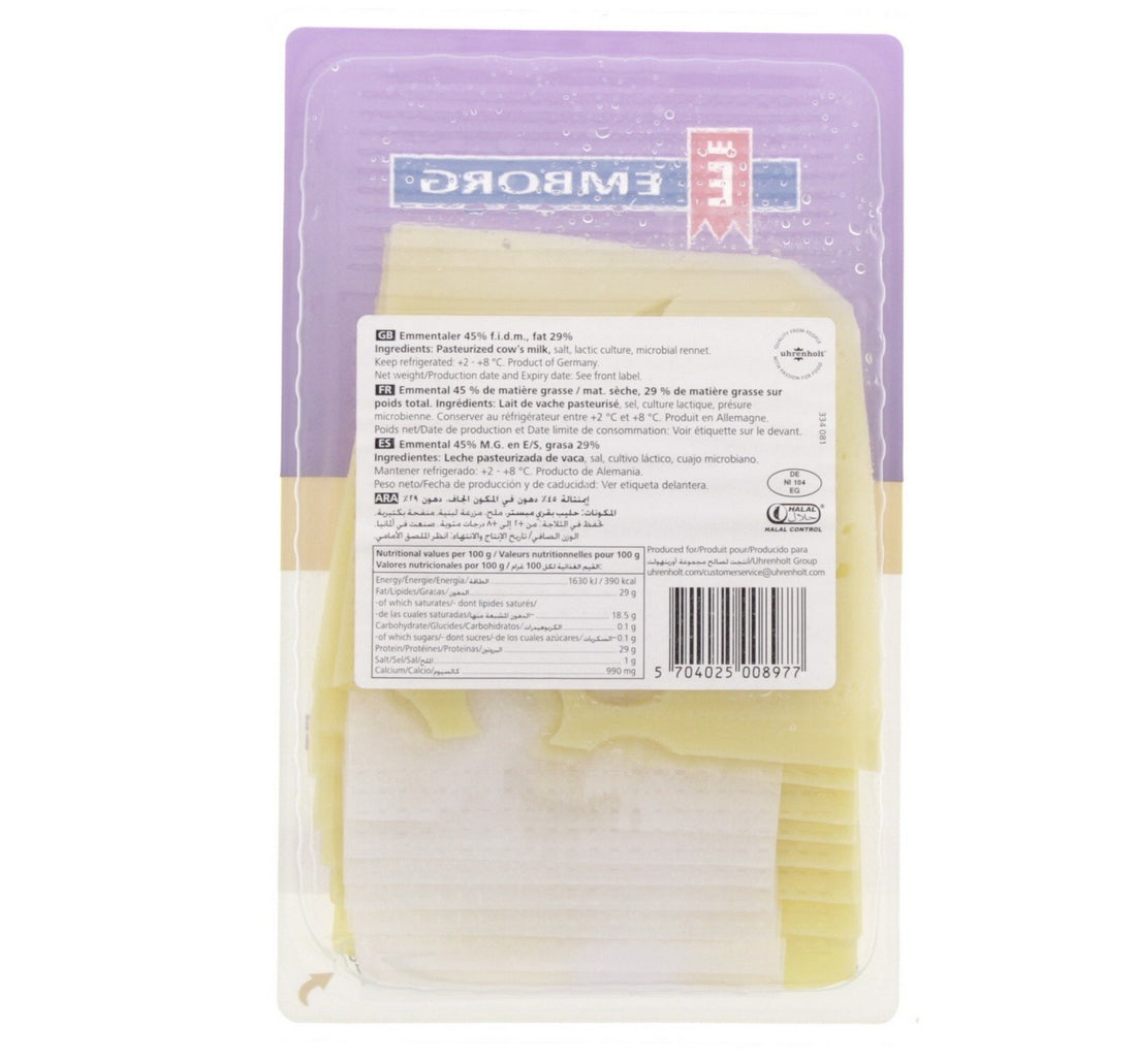 Emborg Emmentaler Cheese Slices 150 g