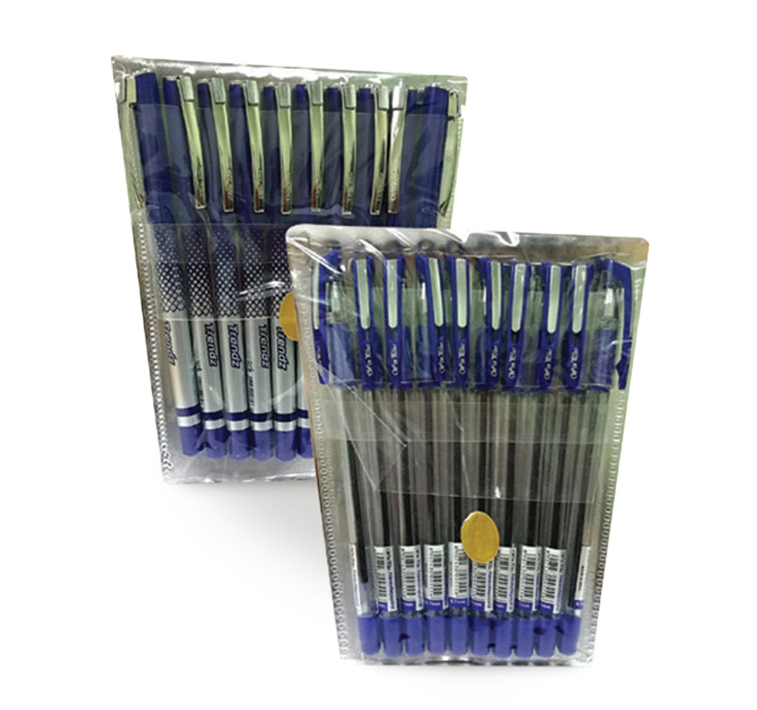 Win Plus Pen Blue COMBO 0.7mm 10's+10's