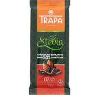 Trapa Noir 50% Stevia Chocolate Bar 75 Gm