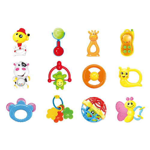First Step Baby Feeding Bottle with Rattle Set, BM5300-4 A25