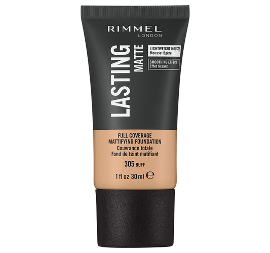 Rimmel London Lasting Finish Matte Foundation, 305 Buff, 30 ml