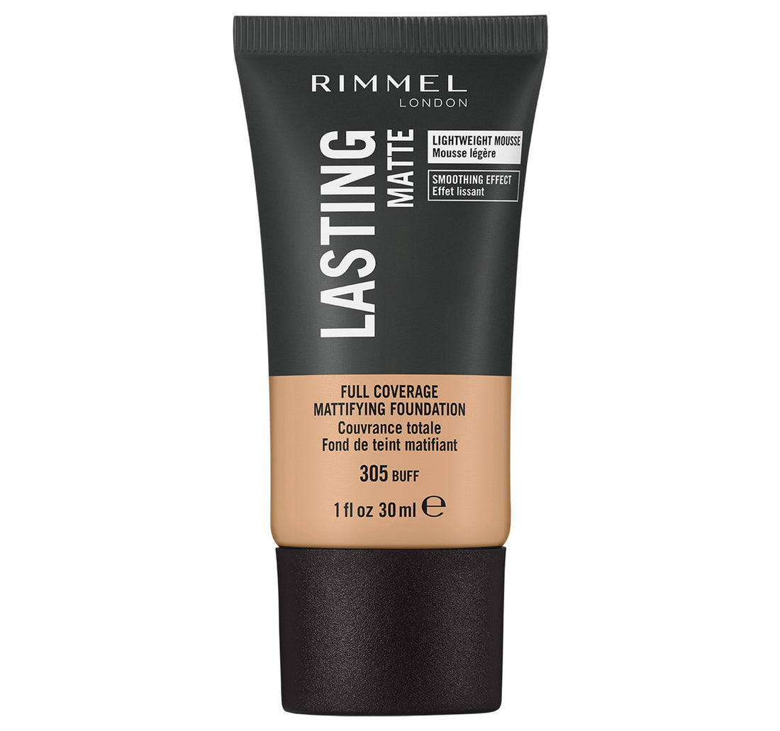 Rimmel London Lasting Finish Matte Foundation, 305 Buff, 30 ml