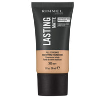 Rimmel London Lasting Finish Matte Foundation, 305 Buff, 30 ml