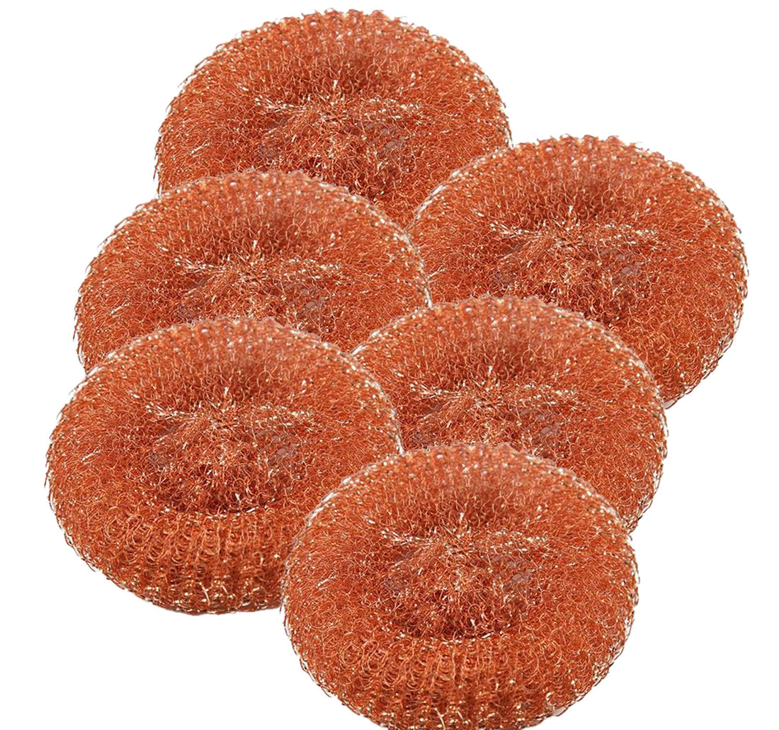 Home Mate Copper Mesh Scourer 6 pcs
