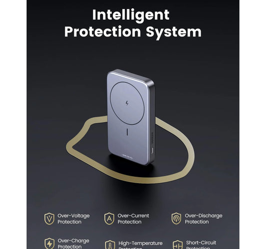 Ugreen 10000mAh Magnetic Wireless Power Bank, Space Gray, PB206-15086