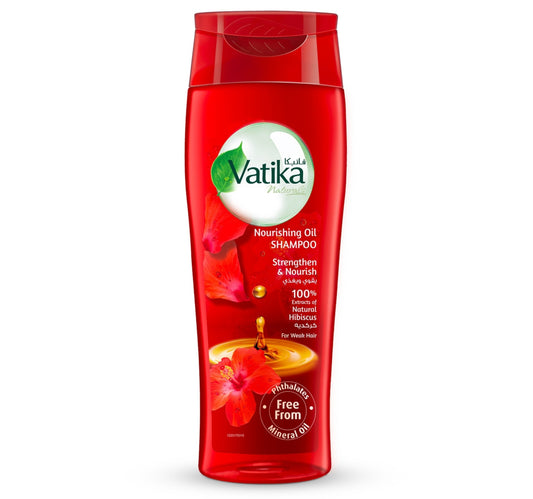 Vatika Naturals Nourishing Oil Shampoo Strengthen & Nourish Enriched with Hibiscus 425 ml