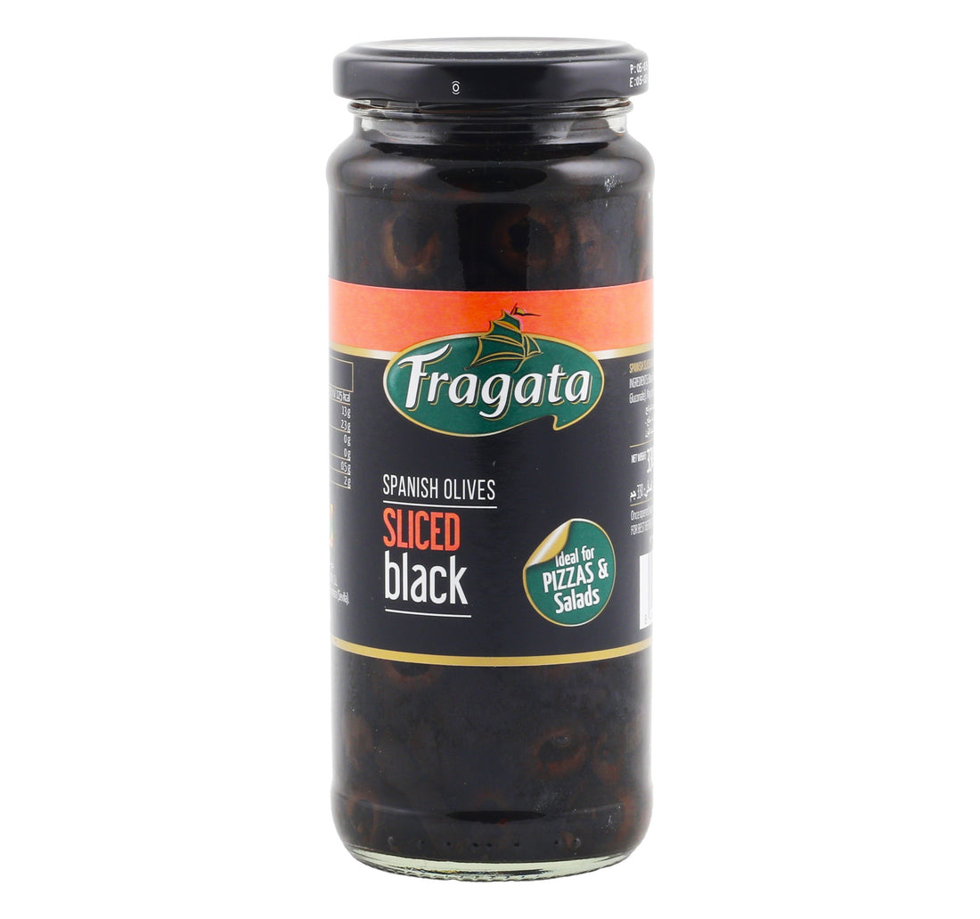 Fragata Spanish Black Olives Sliced 340 g