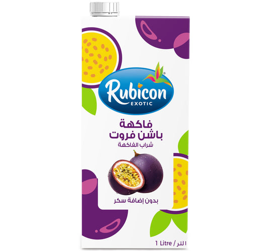 Rubicon Exotic No Added Sugar Passion Fruit Drink 1 Litre