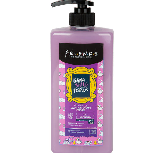 كريم استحمام برائحة اللافندر من فريندز، 750 مل