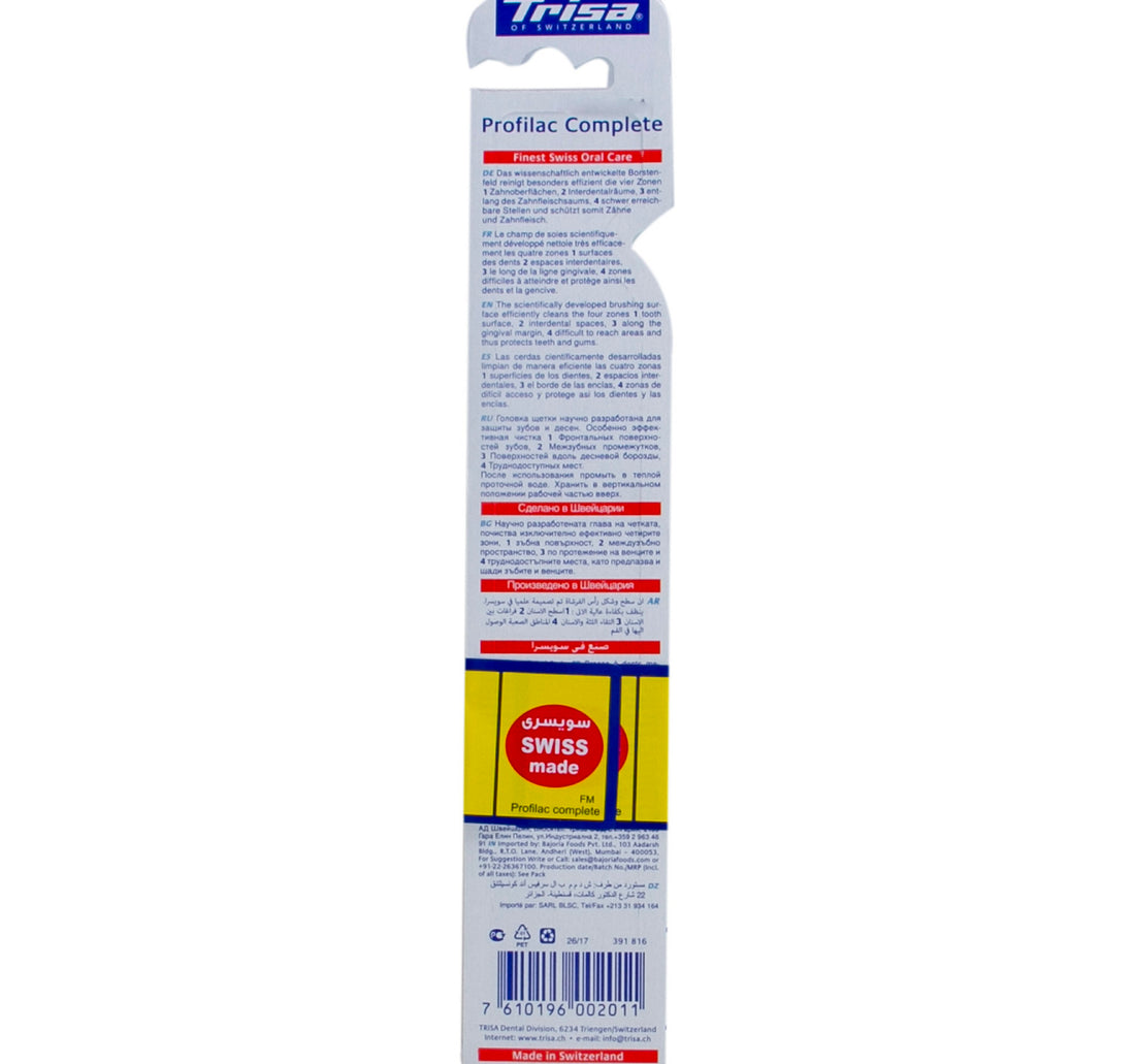 Trisa Profilac Complete Toothbrush Medium Assorted 1 pc