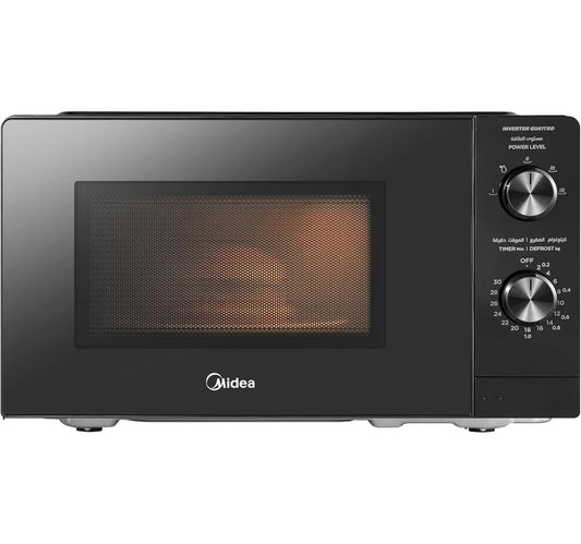 Midea Microwave Oven, 700W, 20 Liters, Black, MM7P012MZ-BK