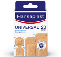 ضمادات الجروح العالمية هانسابلاست المقاومة للماء ذات الالتصاق القوي، 20 قطعة