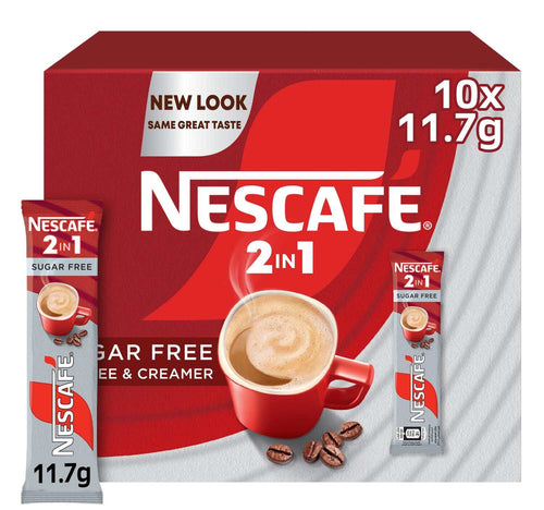 Nescafe 2in1 Classic Coffee Sugar Free 10 x 11.7 g