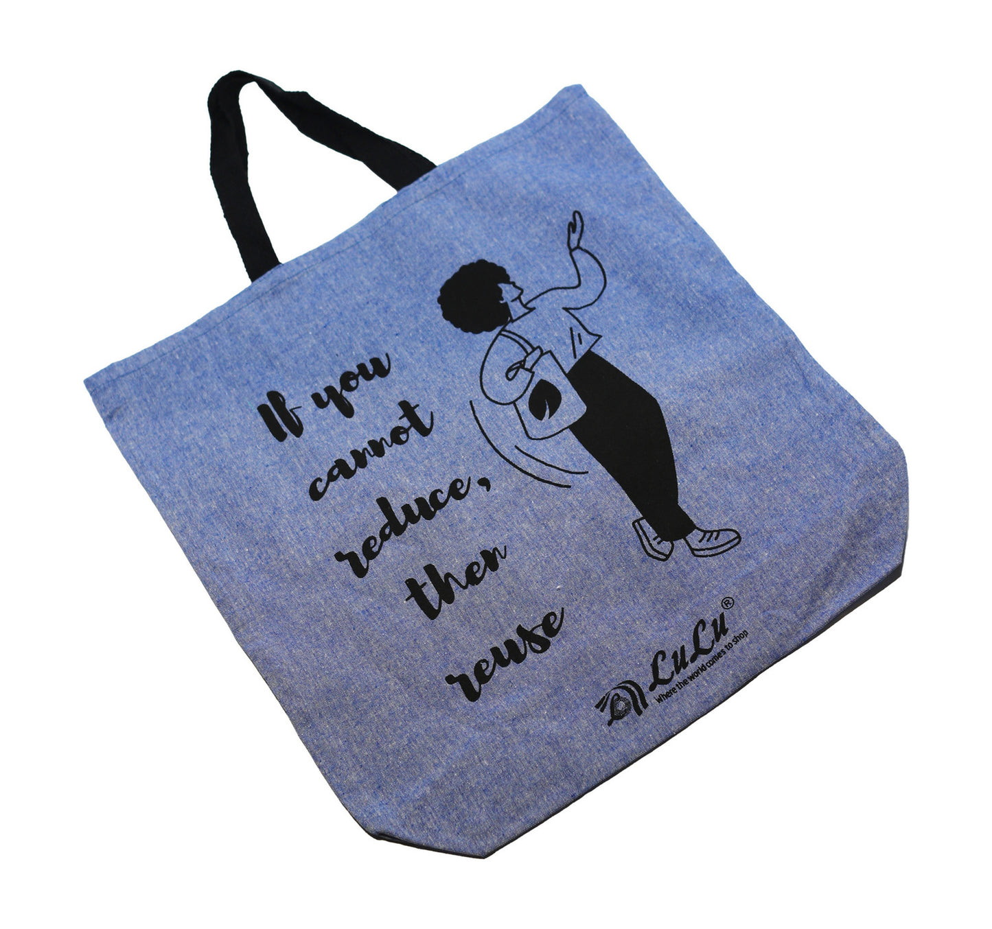 Earth Safe Shopping Bag Cloth 19" Blue