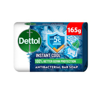 Dettol Instant Cool Bathing Soap Menthol & Eucalyptus Scent 165 g