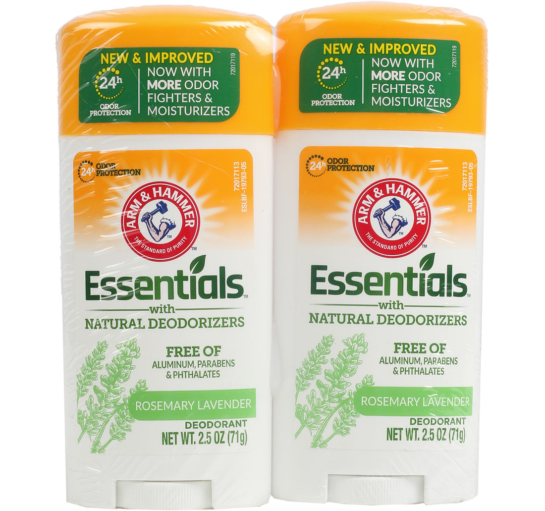 Arm & Hammer Essentials Rosemary Lavender Deodorant Stick 2 x 71 g