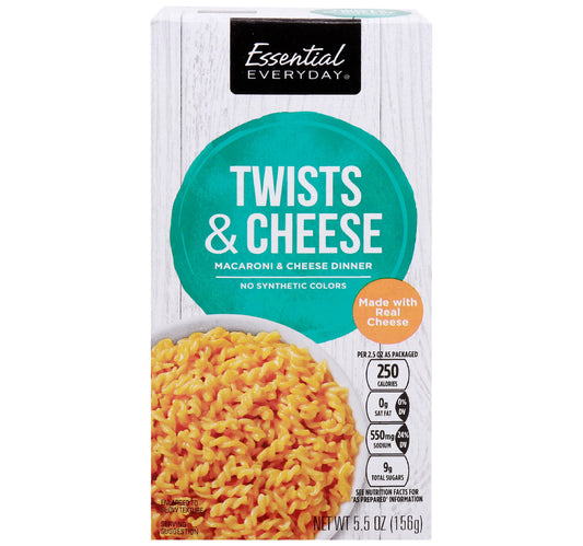 Essential Everyday Twists and Cheese Macaroni and Cheese Dinner 5.5 oz (156 g)