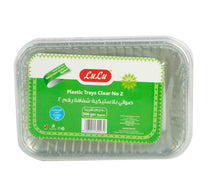 LuLu Clear Plastic Trays Clear No.2 500 g