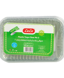 LuLu Clear Plastic Trays Clear No.2 500 g