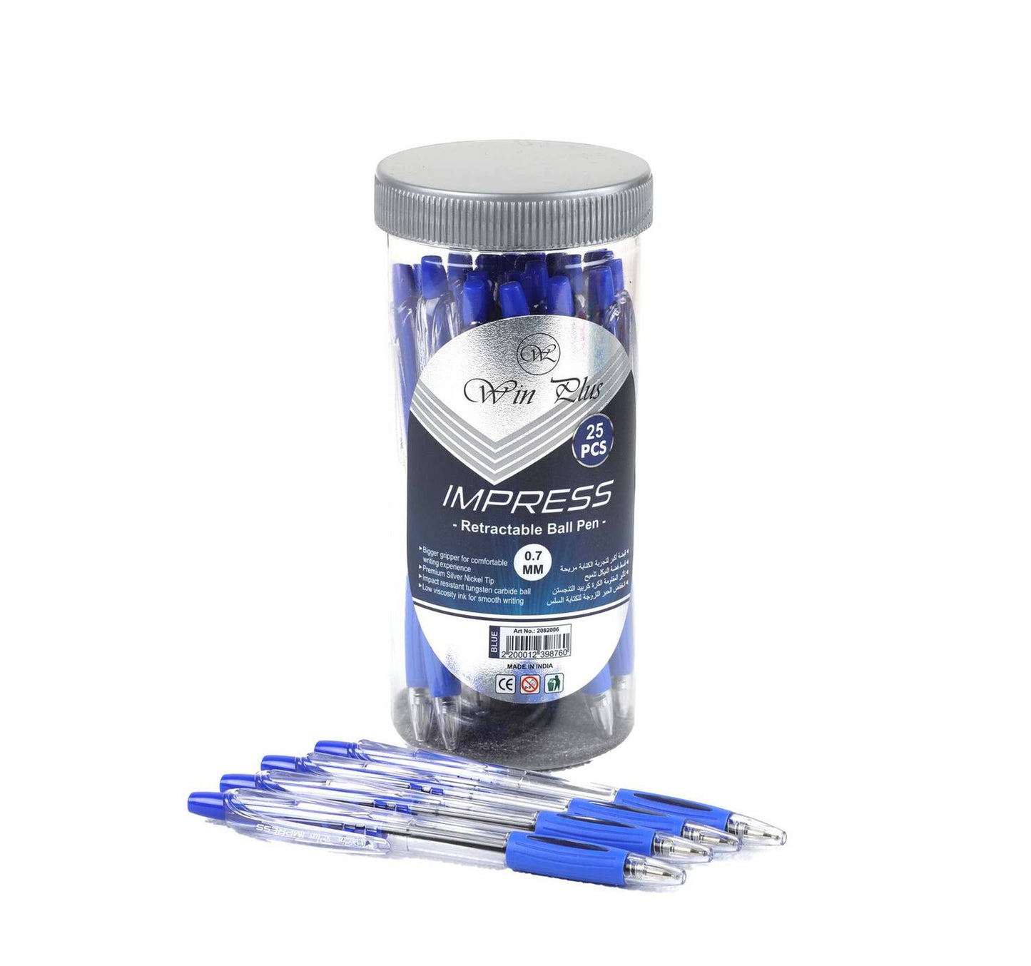 Win Plus Pen Blue Impress 0.7mm 25s