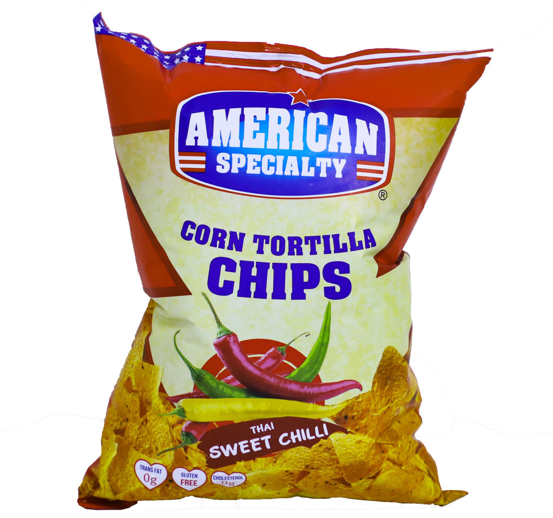 رقائق التورتيلا الذرة الأمريكية الخاصة بالفلفل الحلو التايلاندي 200 غرام
