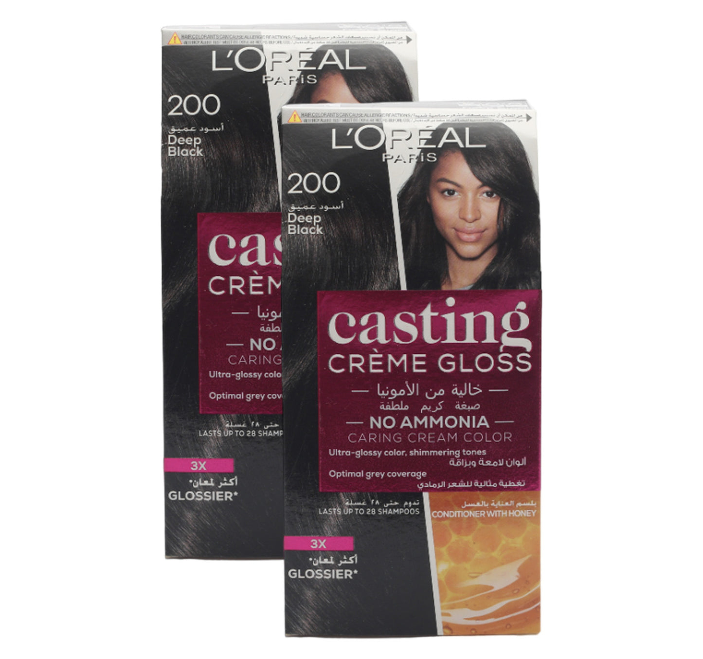 L'Oreal Paris Casting Creme Gloss Deep Black 200 2 pcs