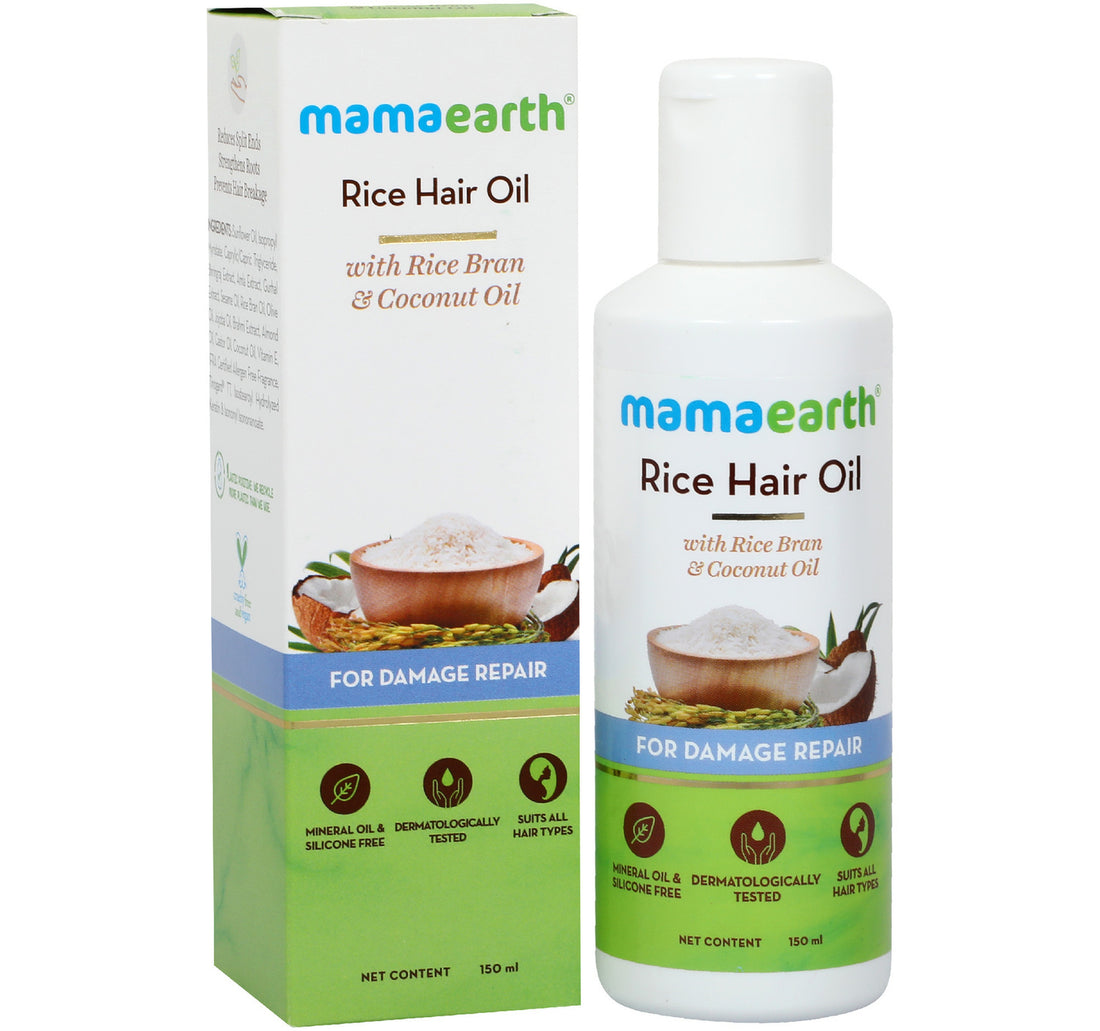 Mamaearth Rice Bran & Coconut Hair Oil 150 ml