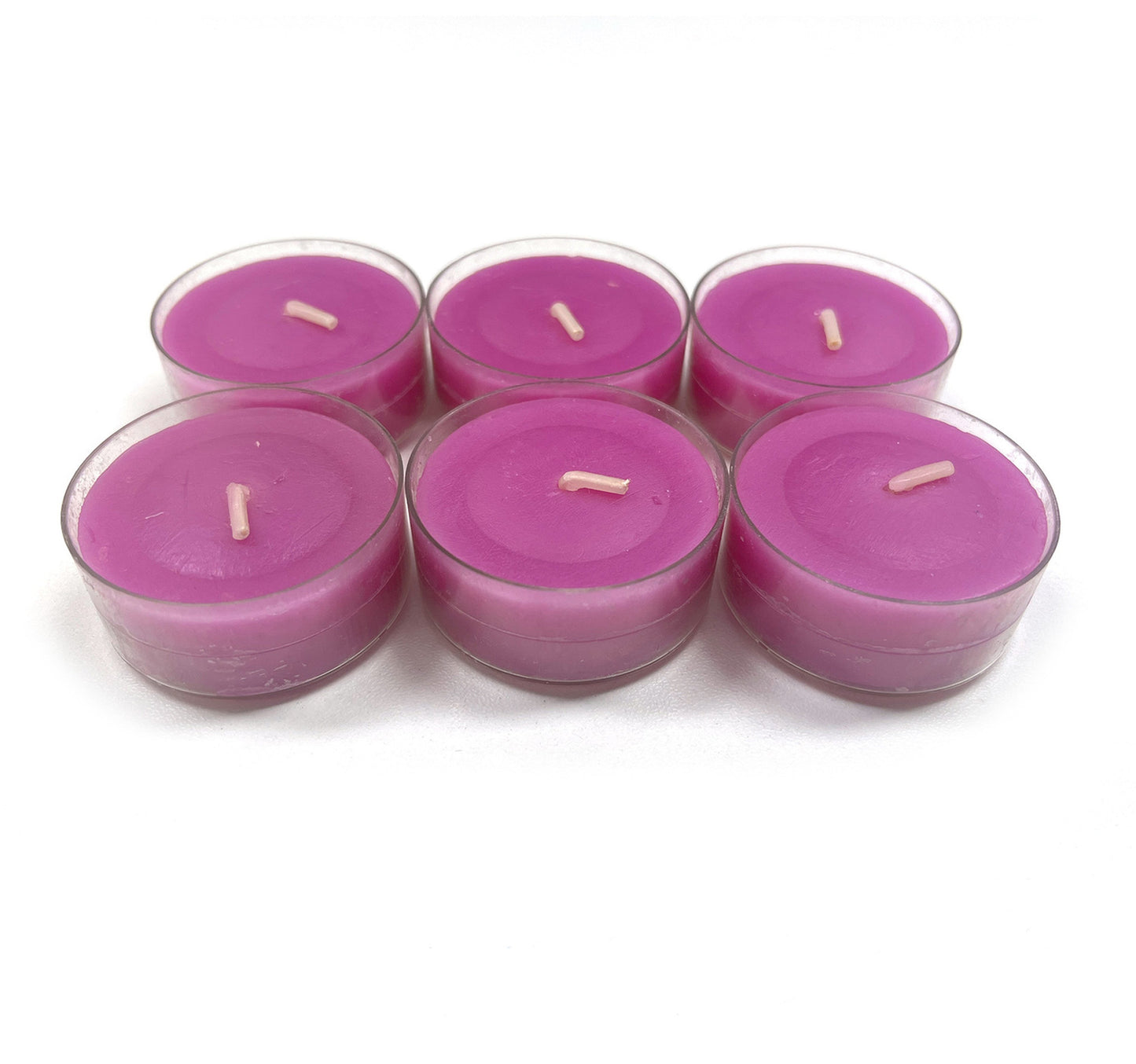 Maple Leaf Scented Tealight Candle Set 6pcs Purple Mixed Berries