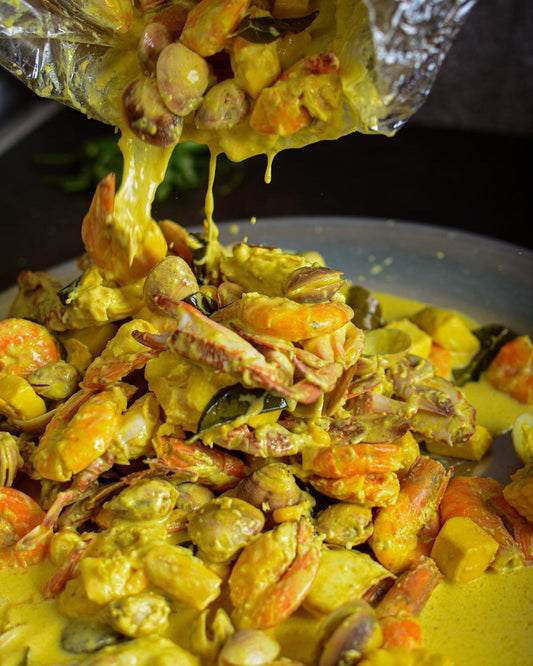 Seafood with Cream and Lemon