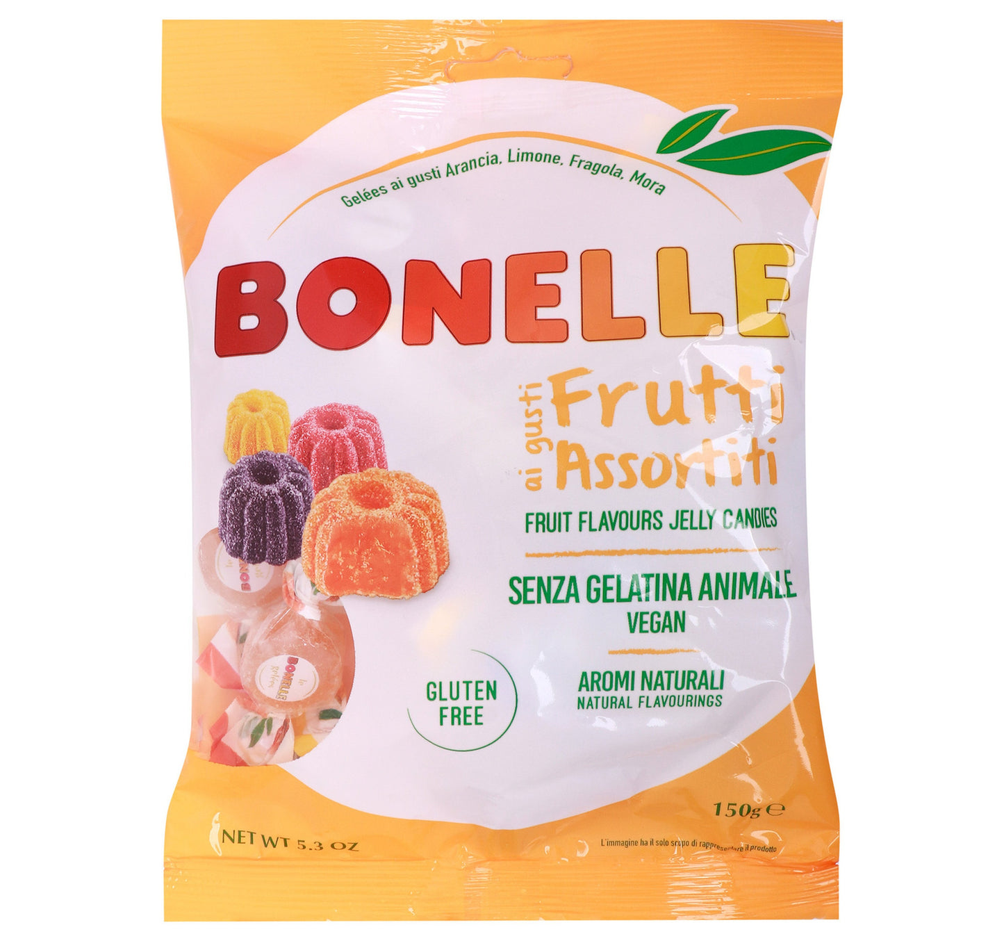 Bonelle Assorted Fruit Flavors Jelly Candies 150 g