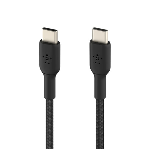 Belkin BoostCharge Braided USB-C to USB-C Cable, 1 m, Black, CAB004BT