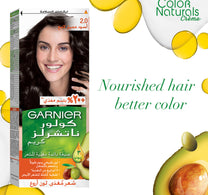 Garnier Color Naturals Creme Permanent Hair Color 2.0 Deep Luminous Black 1 pkt