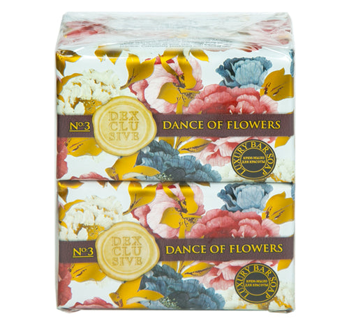 Dexclusive Dance of Flowers Bar Soap 4 x 150 g