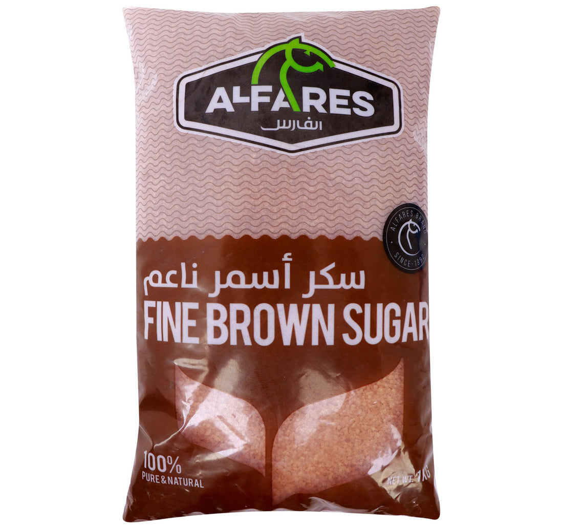 Al Fares Brand Fine Brown Sugar 1 kg