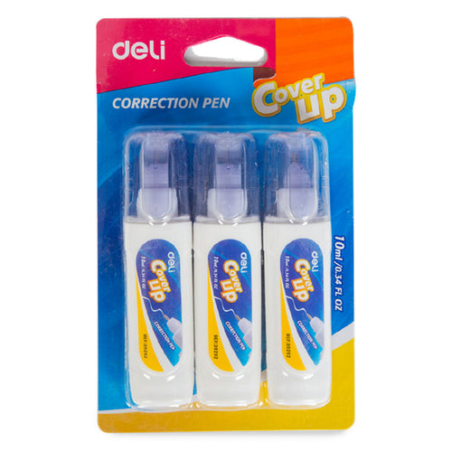 Deli Correction Pen 10ml 3's