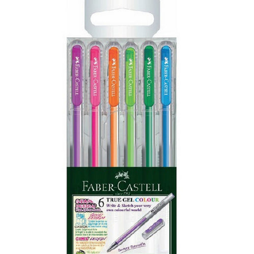 Faber-Castell True Gel Color Pen 6's 242622